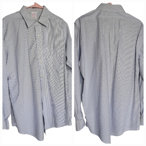 Brooks Brothers Other - EUC Brooks Brothers Blue & White Striped Button-Up Shirt – Size 16.5 | 34/35